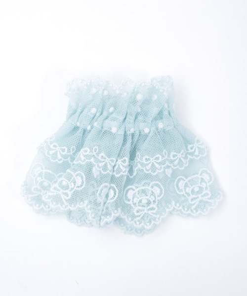 Chalmiere（シャルミエール） ブレスレット クマ刺繍お袖留め