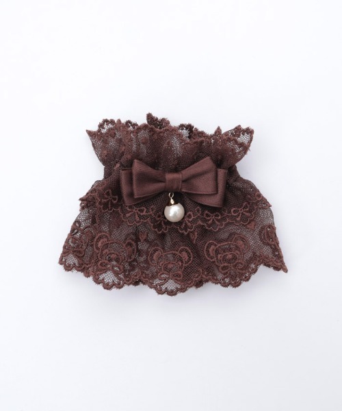 Chalmiere（シャルミエール） ブレスレット クマ刺繍お袖留め