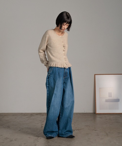 LOWRYS FARM（ローリーズファーム） ワイドパンツ ジーンズ デニム