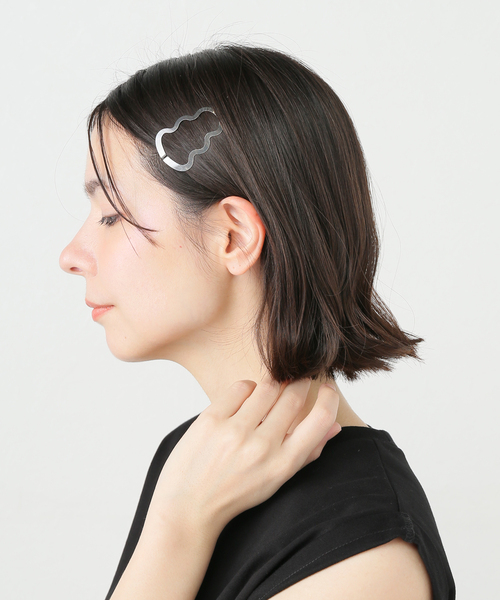 CLINQ NAOMI シルバーヘアクリップ CLINQ ヘアクリップ for CITYSHOP NAOMI SET XS「SILVER」：ヘア