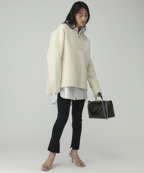 ❣️専用です❣️ Chaos」 Vネックニット FREE ホワイト レディース