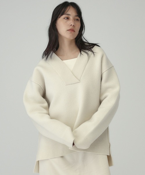 Chaos（カオス） Vネックニット FREE ホワイト レディース : ZOZOTOWN