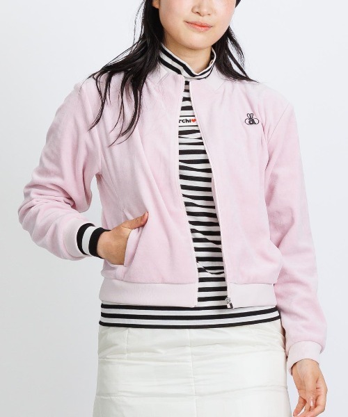 archivio（アルチビオ） ブルゾン アウター 「LADIES」ベロア×中綿