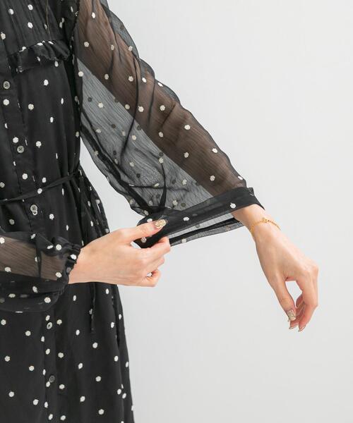 華やかなフリルのワンピースです❣ 31 Sons de mode（トランテアン ソン ドゥ モード） シャツワンピース