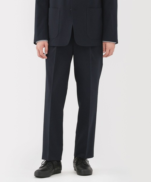 無印良品（MUJI） パンツ 紳士 撥水ストレッチワンタックパンツ メンズ