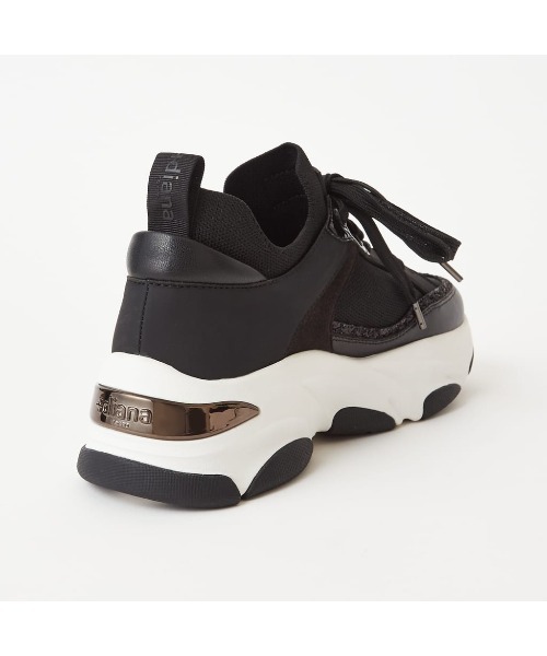 「+diana」 ローカットスニーカー 24.5cm アイボリー レディース