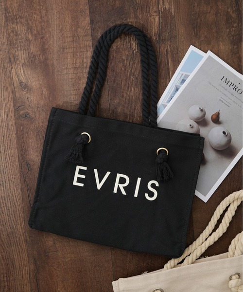 EVRIS バッグ EVRIS（エヴリス） トートバッグ ロゴファブリック プリントロープ