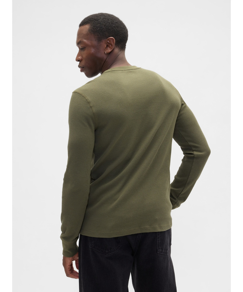 GAP（ギャップ） tシャツ ワッフルニット クルーネックTシャツ メンズ