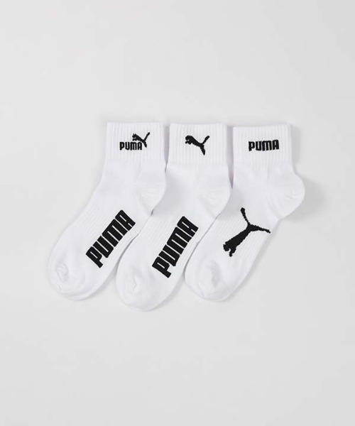 PUMA（プーマ） 靴下 「3足セット」PUMA 消臭加工 つま先かかと補強