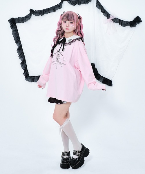 Magia Charm（マギアチャーム） つけ襟 付け襟 ドットチュール リボン