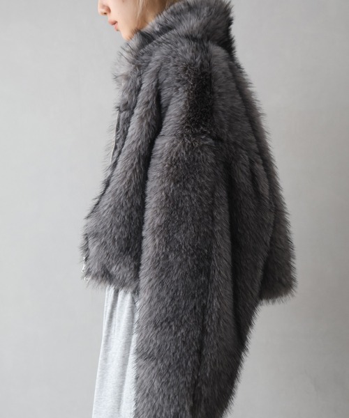 SpRay（スプレイ） ブルゾン アウター MIXファースタンドジップ