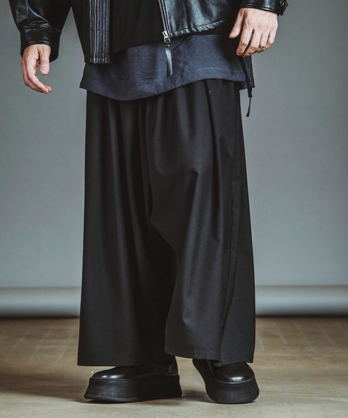 NO ID.（ノーアイディー） ワイドパンツ スラックス 「NO ID.」Gather