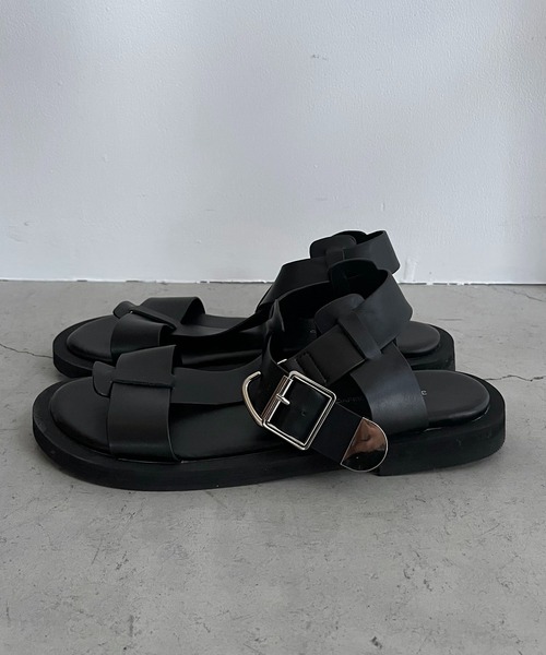 「CAPRICIEUX LE'MAGE」 フラットサンダル 36 ブラック レディース_画像7
