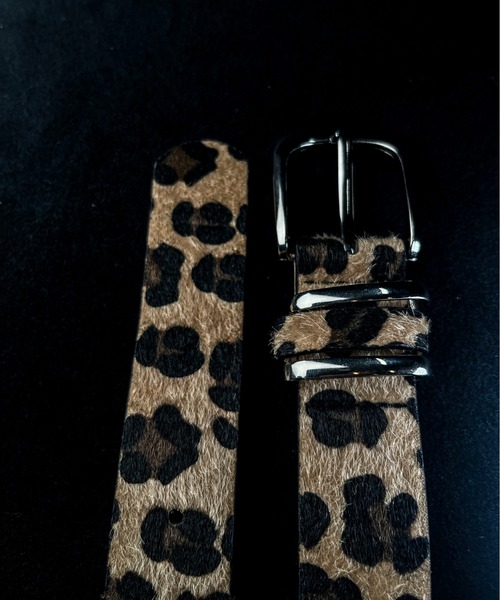 CALIFORNIA OUTFITTERS ベルト 10A17 レオパード柄 ハラコ調 ベルト 豹