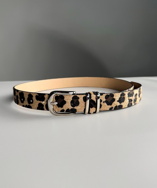 CALIFORNIA OUTFITTERS ベルト 10A17 レオパード柄 ハラコ調 ベルト 豹