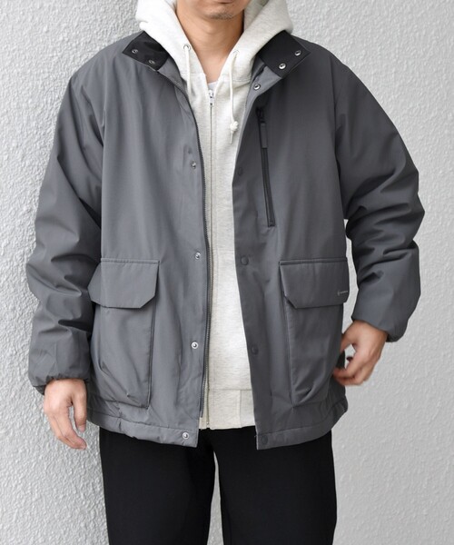 SHIPS any ブルゾン アウター any:「撥水/防風等」多機能 中綿 2トーン