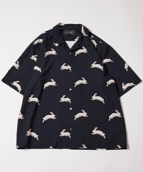 「AIVER」 半袖シャツ SMALL ブラック メンズ_画像4