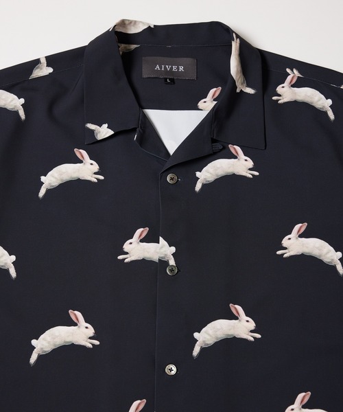 「AIVER」 半袖シャツ SMALL ブラック メンズ_画像5