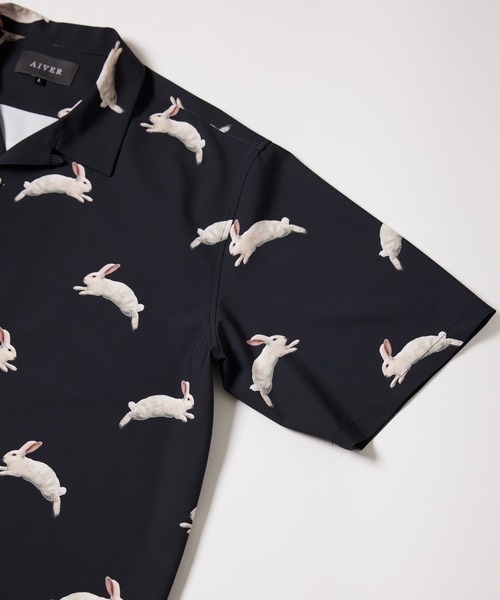 「AIVER」 半袖シャツ SMALL ブラック メンズ_画像6