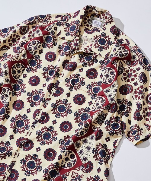 「FREAK'S STORE」 半袖シャツ MEDIUM ネイビー メンズ_画像9