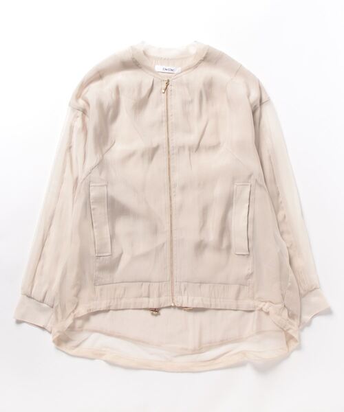 DouDou（ドゥドゥ） ジップアップブルゾン FREE ベージュ レディース