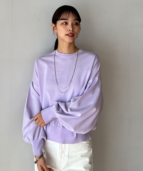 「DOUX ARCHIVES」 長袖ニット FREE ネイビー レディース_画像8
