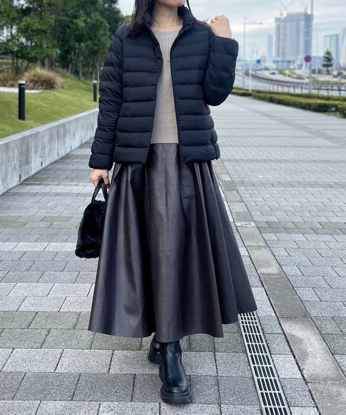 ロング スカート フェイクレザーフレアスカート : ZOZOTOWN Yahoo!店