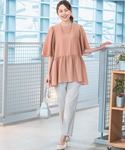 「GLOBAL WORK」 半袖ブラウス FR...の詳細画像1