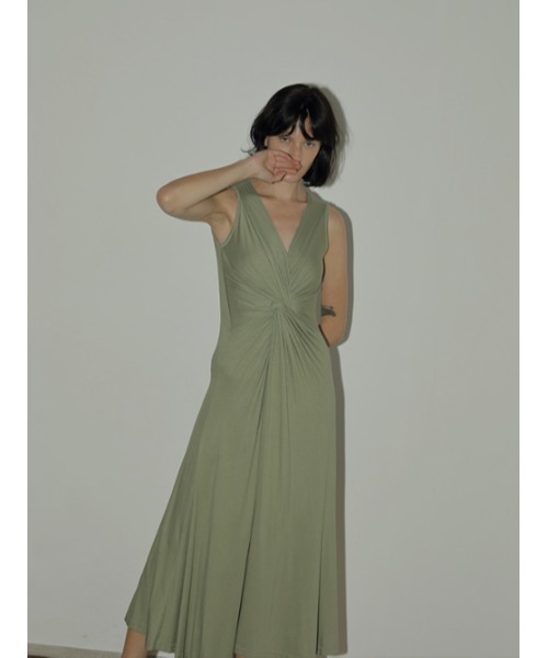 「AMAIL」 ノースリーブワンピース FREE ブラック レディース_画像2