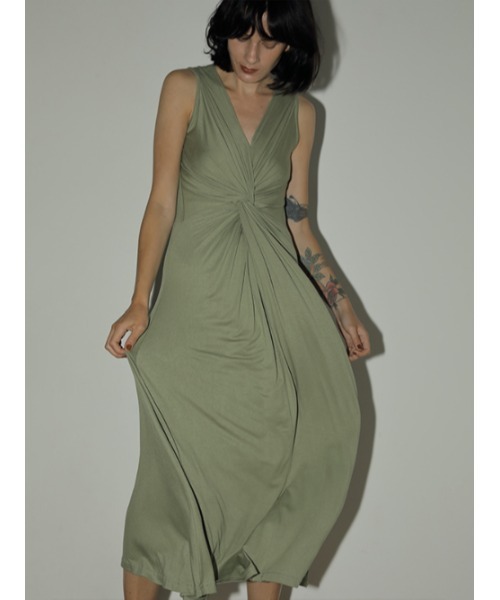 「AMAIL」 ノースリーブワンピース FREE ブラック レディース_画像3