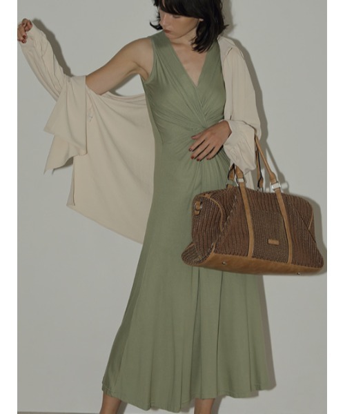 「AMAIL」 ノースリーブワンピース FREE ブラック レディース_画像6