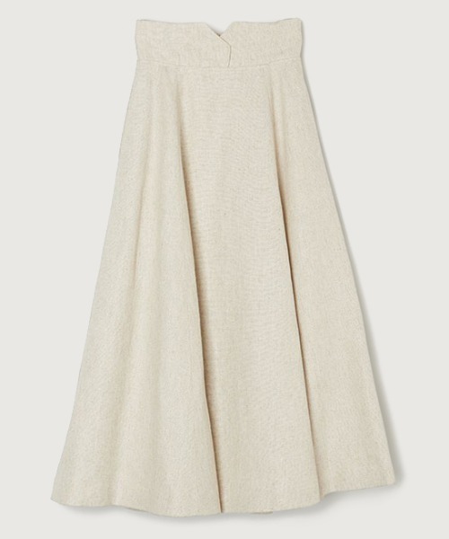 「anuans」 フレアスカート SMALL ホワイト レディース_画像4