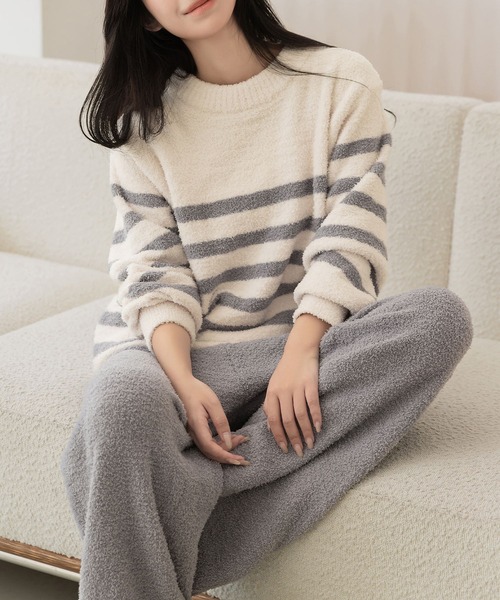 DAY CLOSET 腹巻き パジャマ ルームウェア レディース 長袖もこもこ