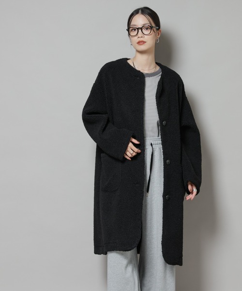 NANO universe（ナノ・ユニバース） ノーカラーコート コート