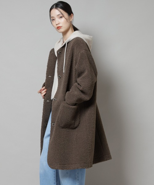 NANO universe（ナノ・ユニバース） ノーカラーコート コート