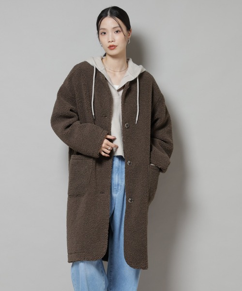 NANO universe（ナノ・ユニバース） ノーカラーコート コート