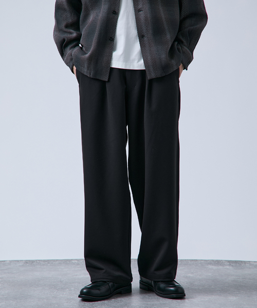 B.C STOCK（ベーセーストック） スラックス ヘビーT/R 1タックワイド