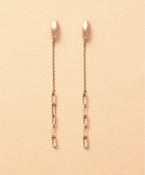 Viju gold ピアス 10金 アクセサリー Corda-Chain Pierce レディース 