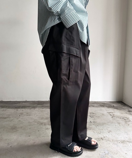 「COMMON WARE」 「HALHAM」カーゴパンツ M アイボリー レディース_画像7