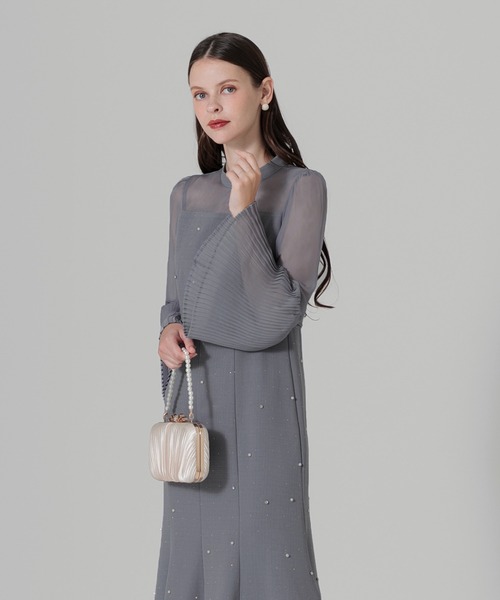 Leja（レジャ） 長袖ワンピース MEDIUM ブルー レディース : ZOZOTOWN