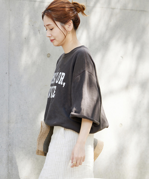 「JOURNAL STANDARD」 スウェットカットソー FREE カーキ レディース_画像5