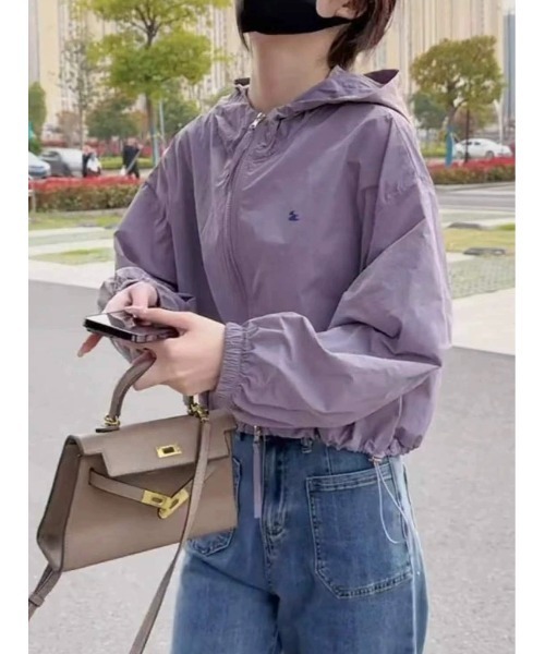 「Dream garden」 ナイロンブルゾン X-LARGE ホワイト レディース_画像4