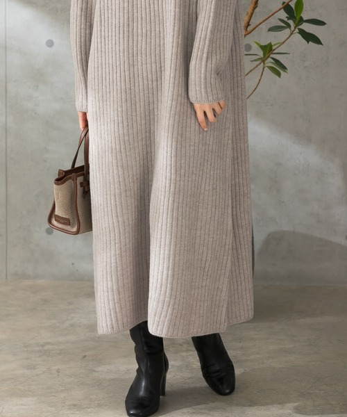 「URBAN RESEARCH ROSSO」 ニットワンピース FREE ブラック レディース_画像9