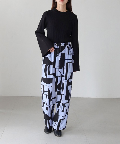 「vingtrois」 スラックス M グレイッシュベージュ レディース_画像2