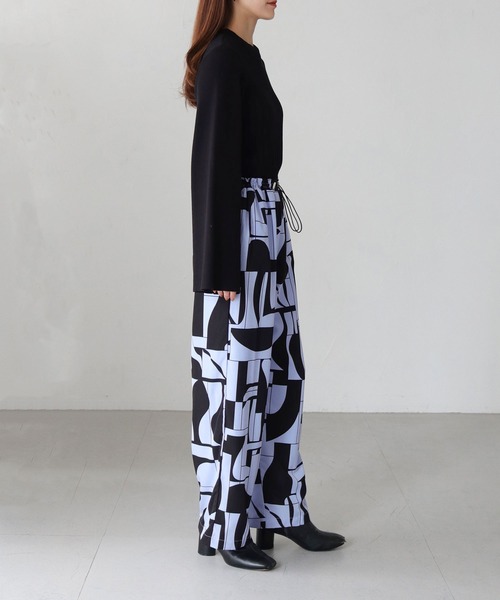 「vingtrois」 スラックス M グレイッシュベージュ レディース_画像3