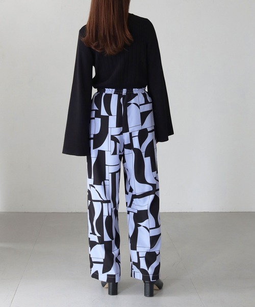 「vingtrois」 スラックス M グレイッシュベージュ レディース_画像4