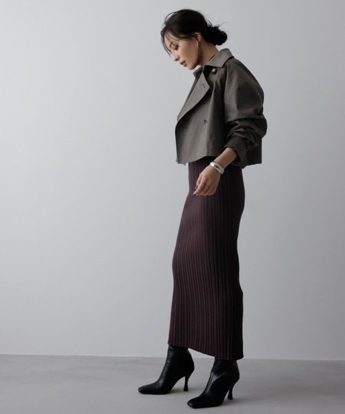 anuans（アニュアンス） ニットワンピース FREE グレー レディース