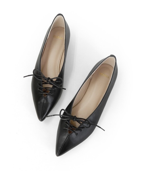 「minia」 フラットパンプス M グレイッシュベージュ レディース_画像2