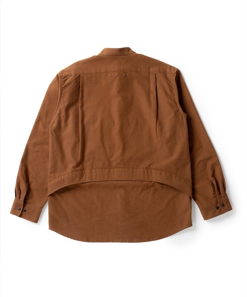 「narifuri」 長袖シャツ X-LARGE ダークブラウン メンズ_画像5