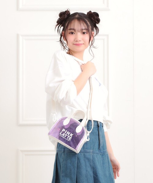 PINK-latte（ピンクラテ） ボストンバッグ PVCミニボストンバッグ